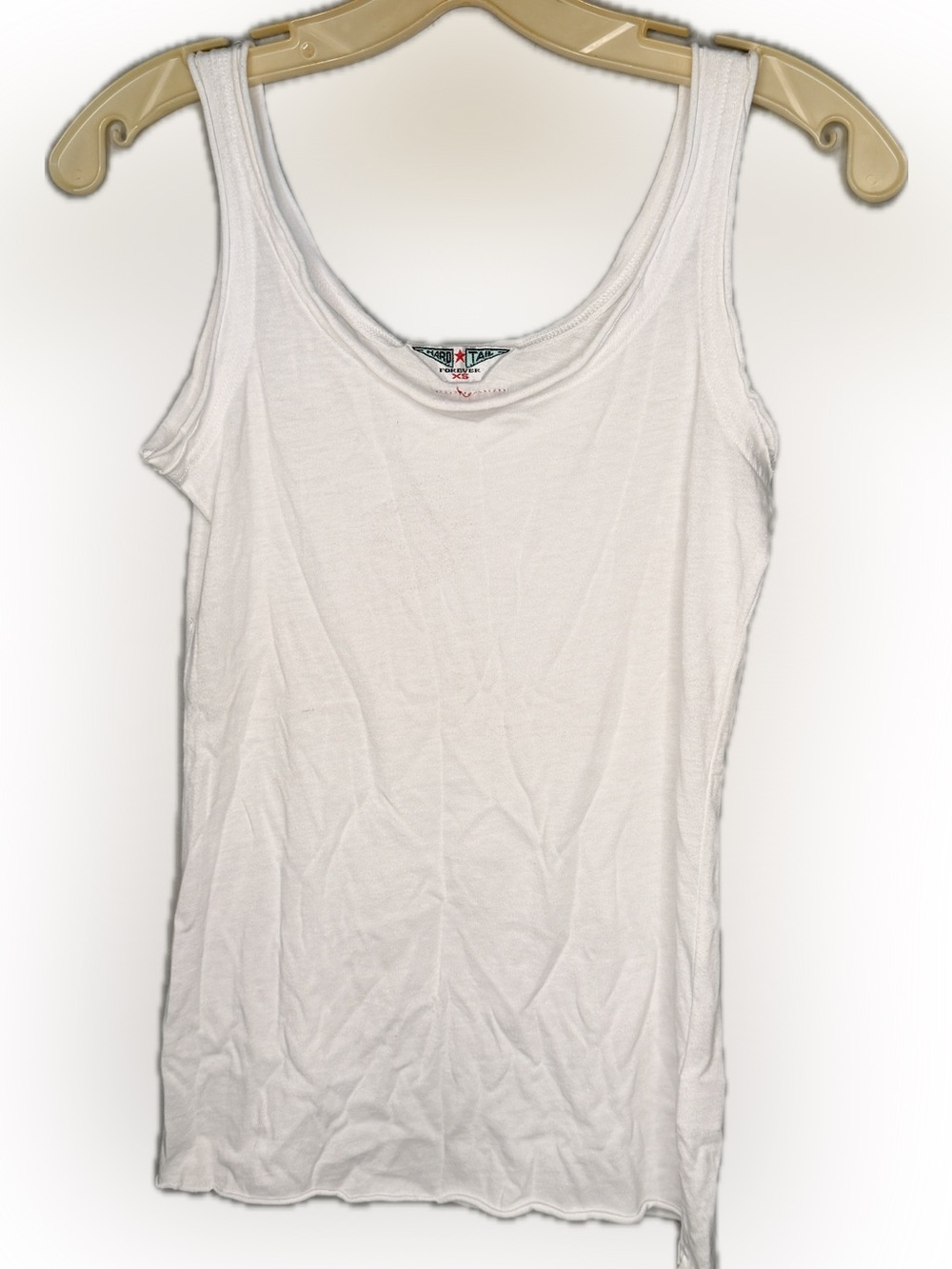 Hard Tail Forever White Tank Top nwot